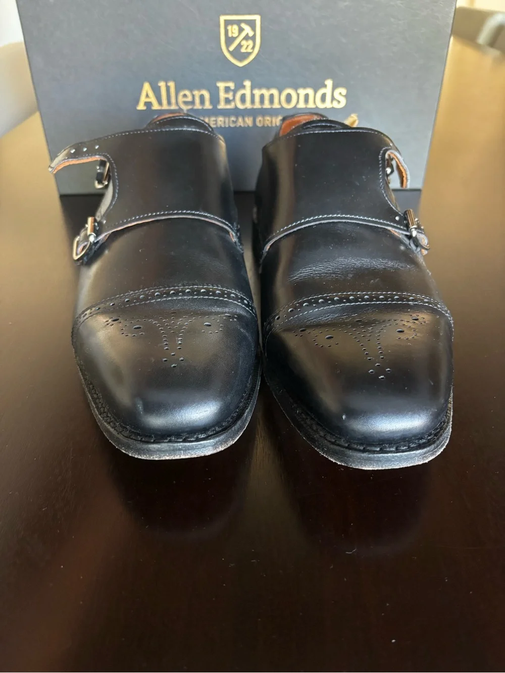 Allen Edmonds Black Leather St. John’s Dress Shoe